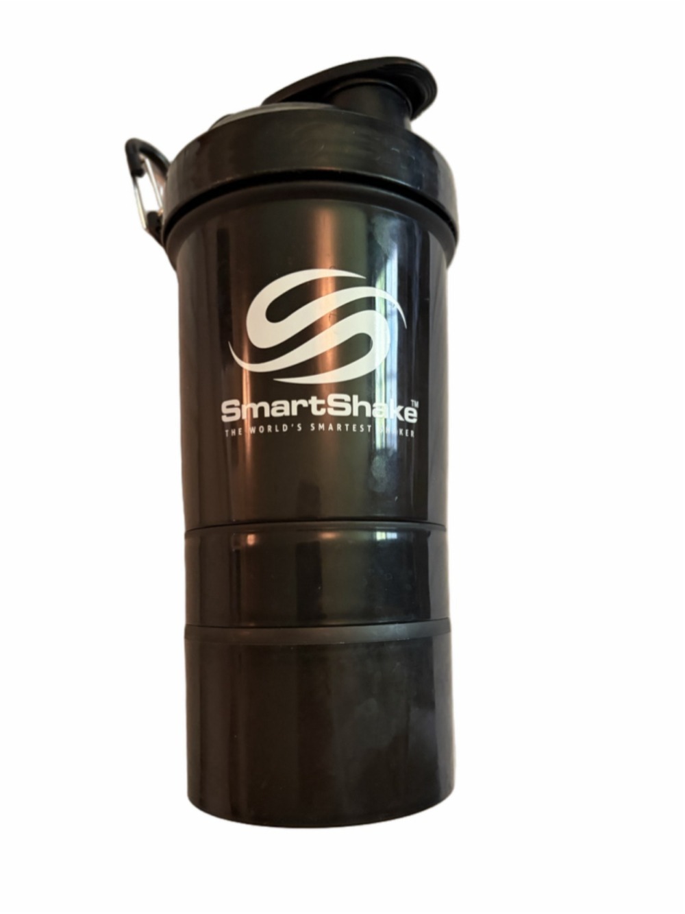 SmartShake Water Bottle Shaker Cup Black White One Size